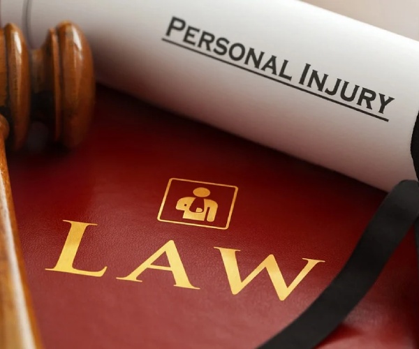 Personal Injury Law Book in Law Office in Houston